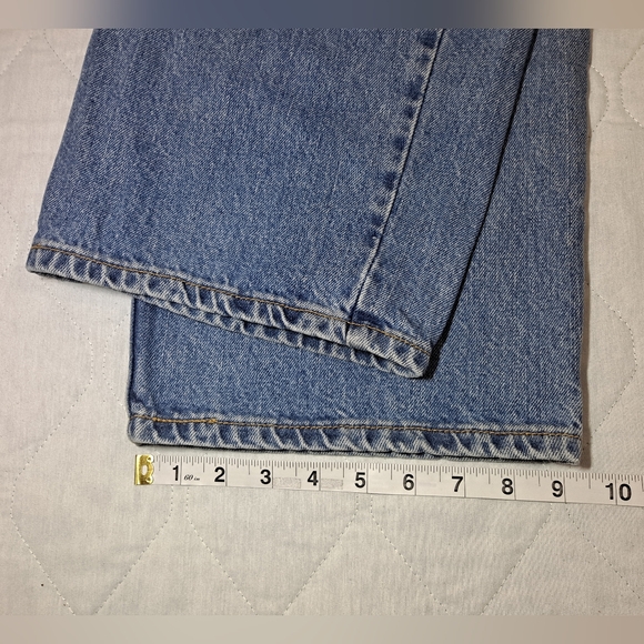 Levi's 550 Relaxed-Fit Big Man's Jeans 44x30 Blue Straight Slightly Distressed - Picture 10 of 12